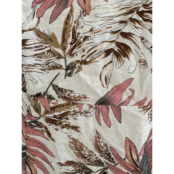 Coco Cabana Sleeveless Flutter Sleeve Leaf Shift Dress Size Large NWT - Picture 5 of 10